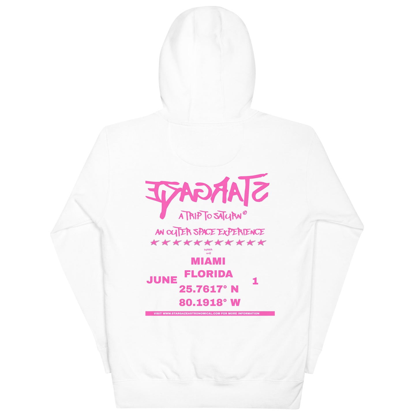 STARGAZE WHITE TRIP TO SATURN HOODIE