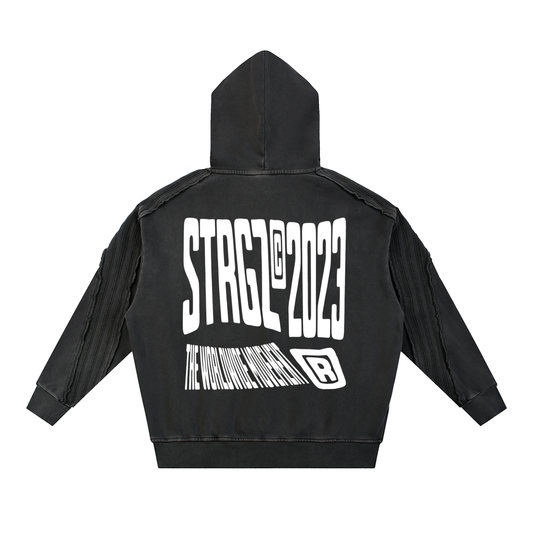 ® Washed Striped Hoodie